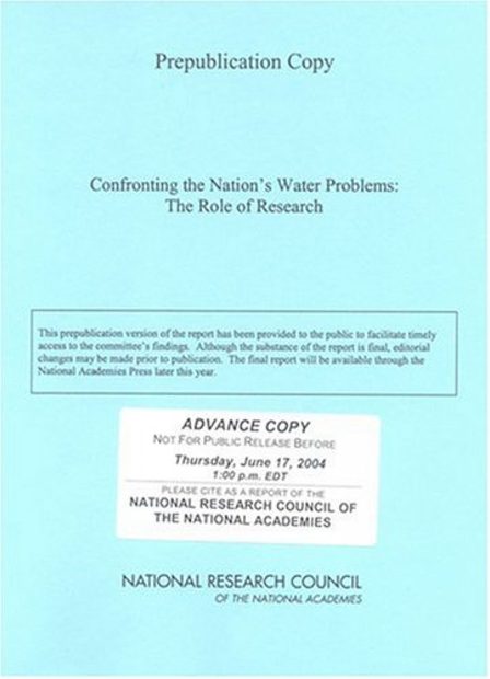 Confronting the Nation's Water Problems