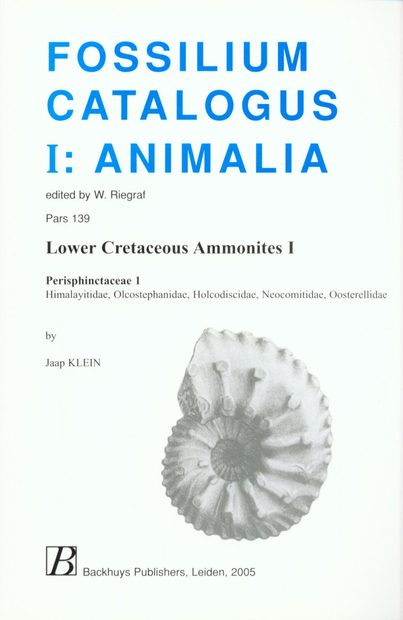 Fossilium Catalogus Animalia, Volume 139 [English]