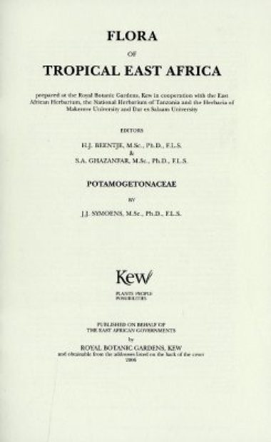 Flora of Tropical East Africa: Potamogetonaceae
