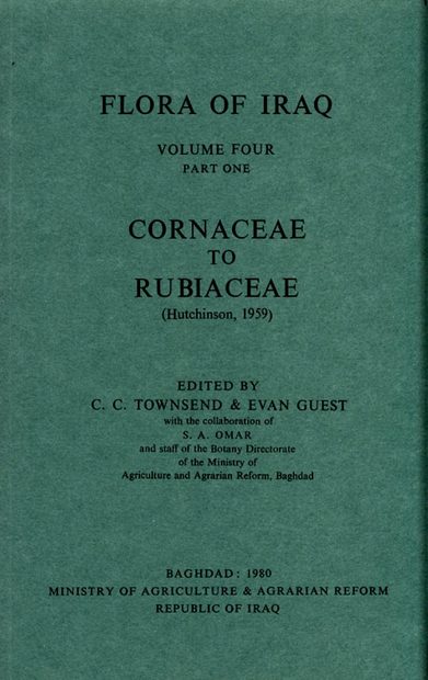Flora of Iraq, Volume 4, Part 1: Cornaceae - Resedaceae