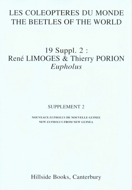 The Beetles of the World, Volume 19/2 (Supplement 2): Eupholus