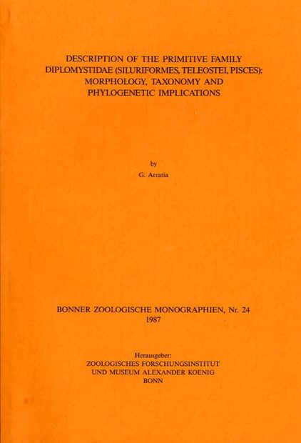Description of the Primitive Family Diplomystidae (Siluriformes, Teleostei, Pisces): Morphology, Taxonomy & Phylogenetic Implications