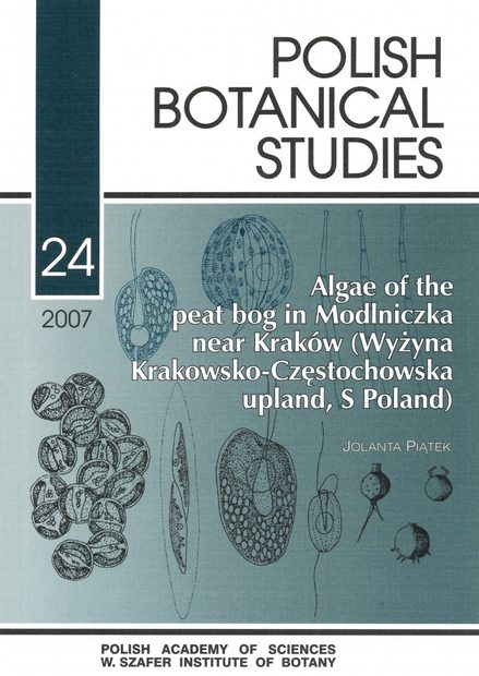 Algae of the Peat Bog Inmodlniczka near Kraków (Wyżnya Krakowsko-Częstochowska Upland, S Poland)