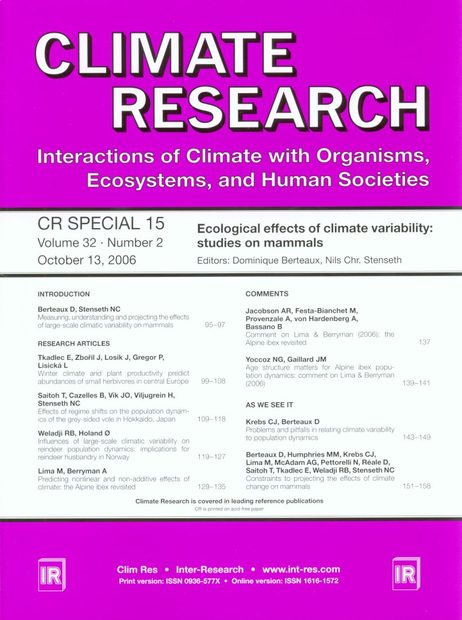 Ecological Effects of Climate Variability: Studies on Mammals