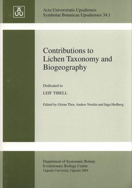 Contributions to Lichen Taxonomy and Biogeography