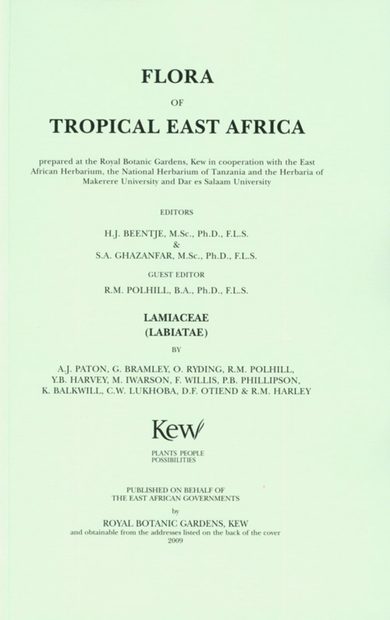 Flora of Tropical East Africa: Lamiaceae (Labiatae)