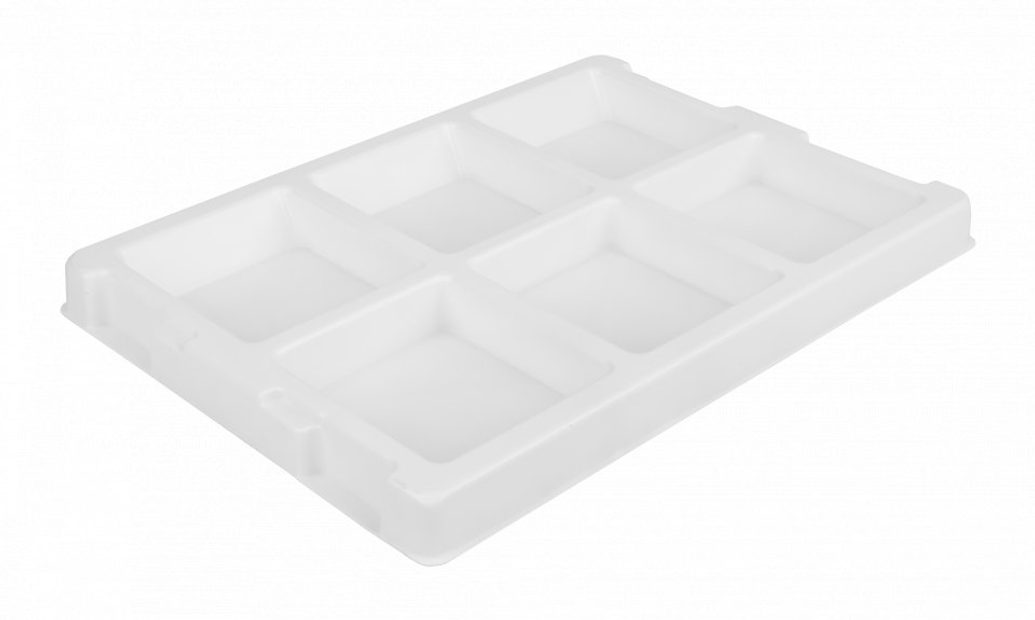 Six Pocket Rectangular Sample Specimen Tray