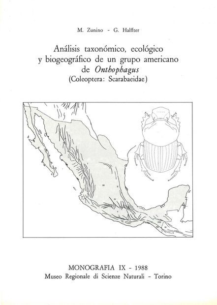 Análisis Taxonómico, Ecológico y Biogeográfico de un Grupo Americano de Onthophagus (Coleoptera: Scarabaeidae) [Taxonomical, Ecological, and Biogeographical Analysis of a Group of American Onthophagus (Coleoptera: Scarabaeidae)]