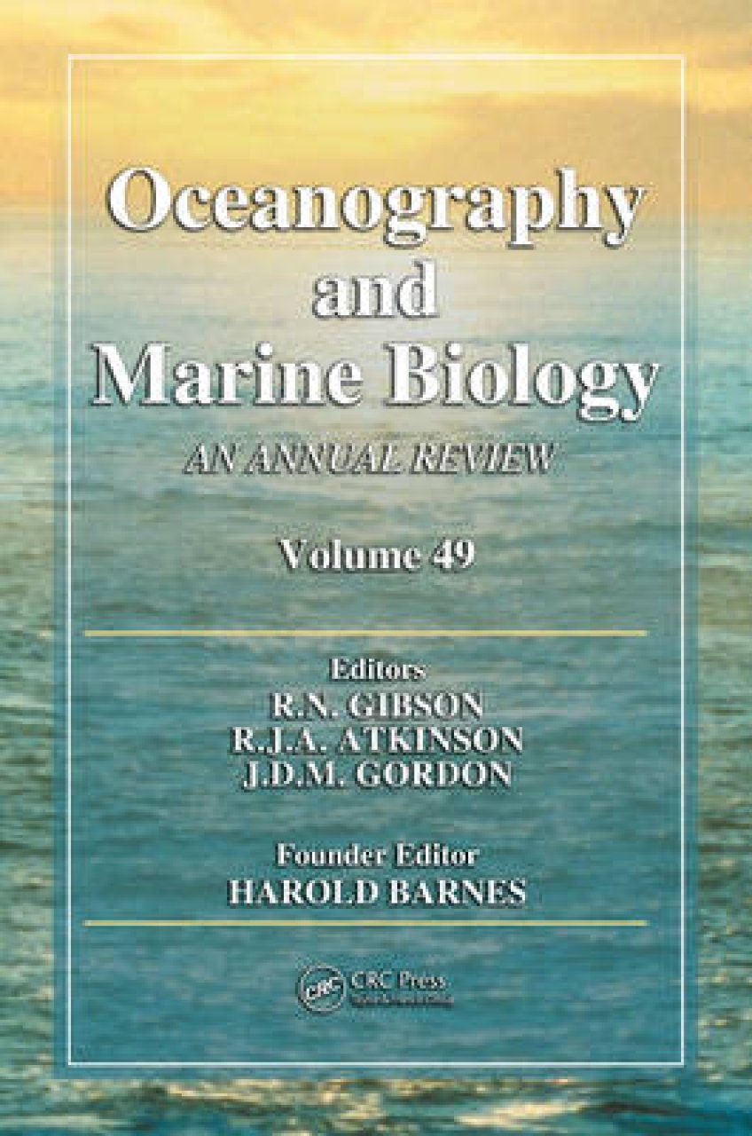 Oceanography And Marine Biology An Annual Review Volume 49 Nhbs Academic And Professional Books