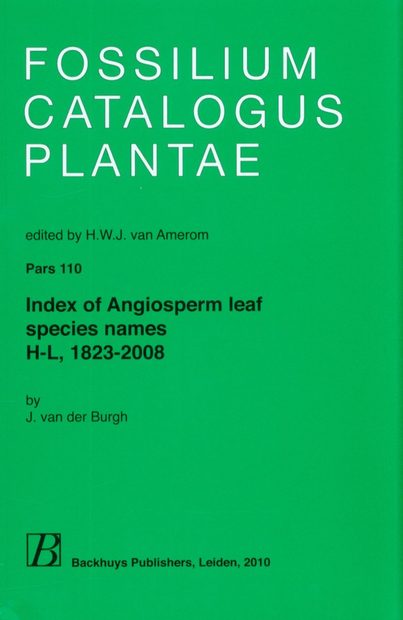 Fossilium Catalogus Plantae, Volume 110
