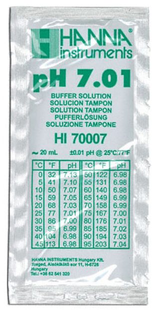 pH 7.01 Buffer Solution - 20ml sachets