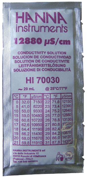 12.88 mS/cm Conductivity Solution - 20ml sachets