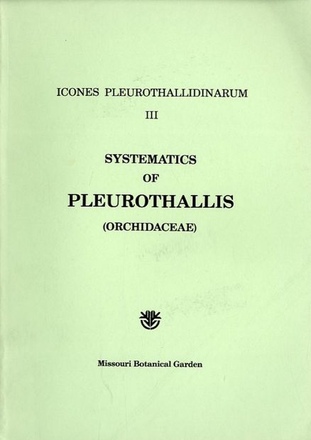 Icones Pleurothallidinarum III [MSB 20]