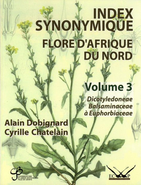 Index Synonymique de la Flore d'Afrique du Nord, Volume 3