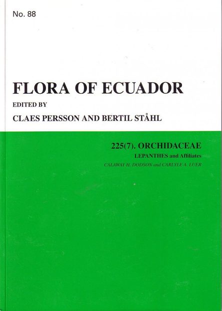 Flora of Ecuador, Volume 88, Part 225 (7): Orchidaceae (Lepanthes and Affiliates)