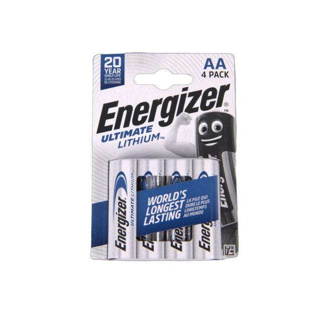 AA Lithium Battery (LR6): 4 Pack