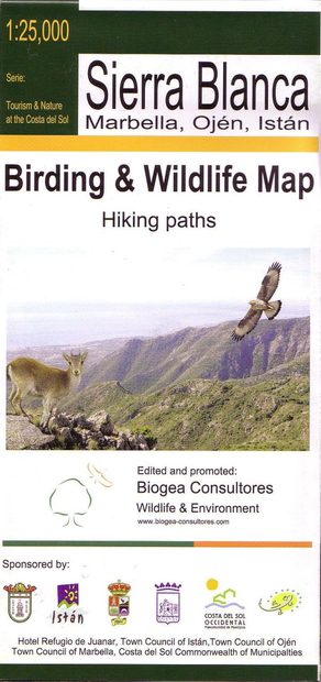 Birding and Wildlife Map of the Sierra Blanca (Marbella, Ojén, Istán, Monda) / Mapa Ornitológico y de Fauna de Sierra Blanca (Marbella, Ojén, Istán, Monda)