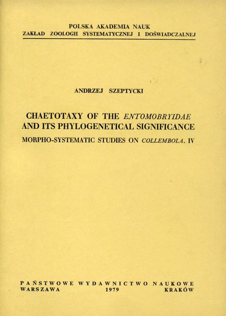 Morpho-Systematic Studies on Collembola IV