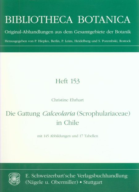 Die Gattung Calceolaria (Scrophulariaceae) in Chile [The genus Calceolaria (Scrophulariaceae) in Chile]