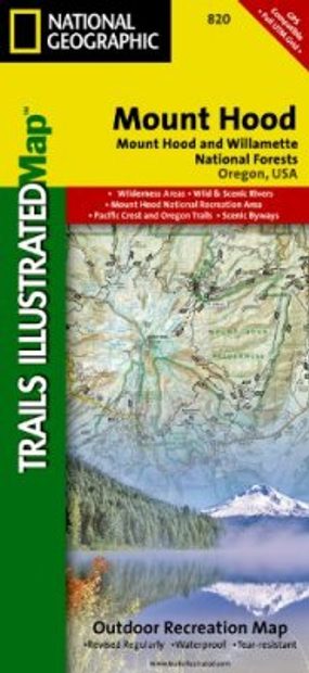 Oregon: Map for Mount Hood, Mount Hood & Willamette National Forests