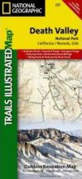 California: Map for Death Valley National Park