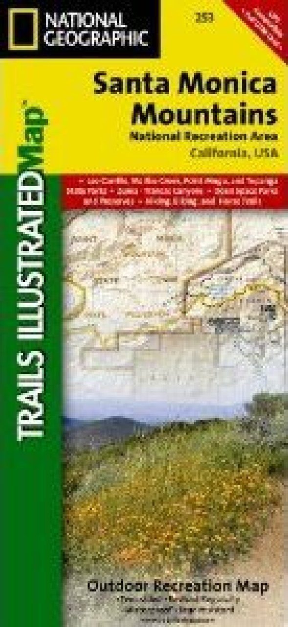 California Map for Santa Monica Mountains Trails Illustrated National