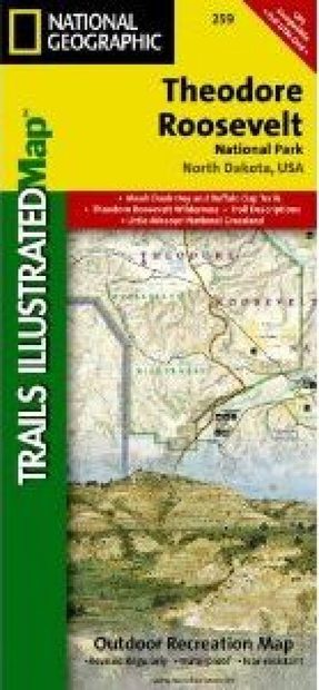 North Dakota: Map for Theodore Roosevelt National Park/Maah Daah Hey Trail