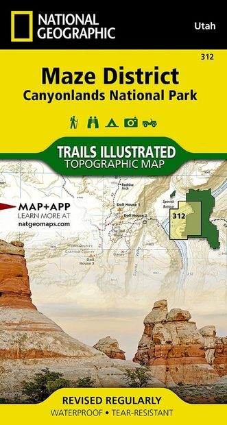 Utah: Map for Maze District Canyonlands National Park