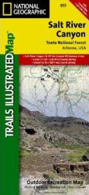 Arizona: Map for Salt River Canyon, Tonto National Forest