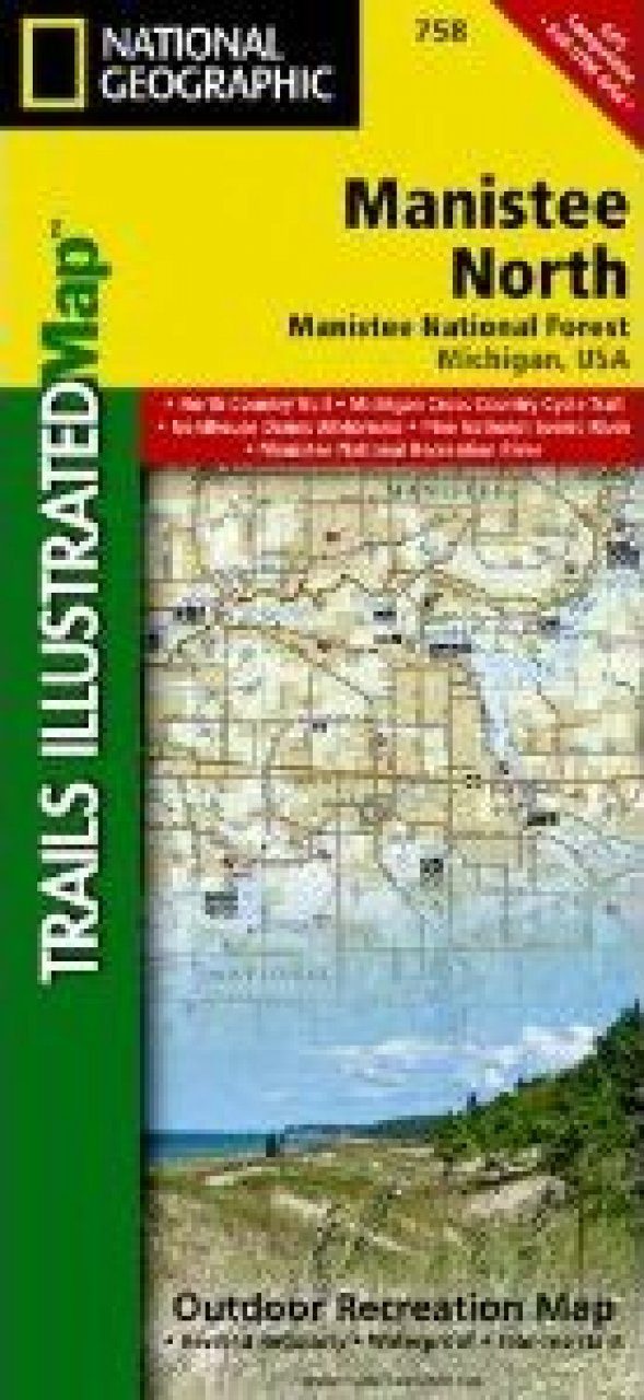 Michigan Map For Manistee National Forest North Trails Illustrated 202129