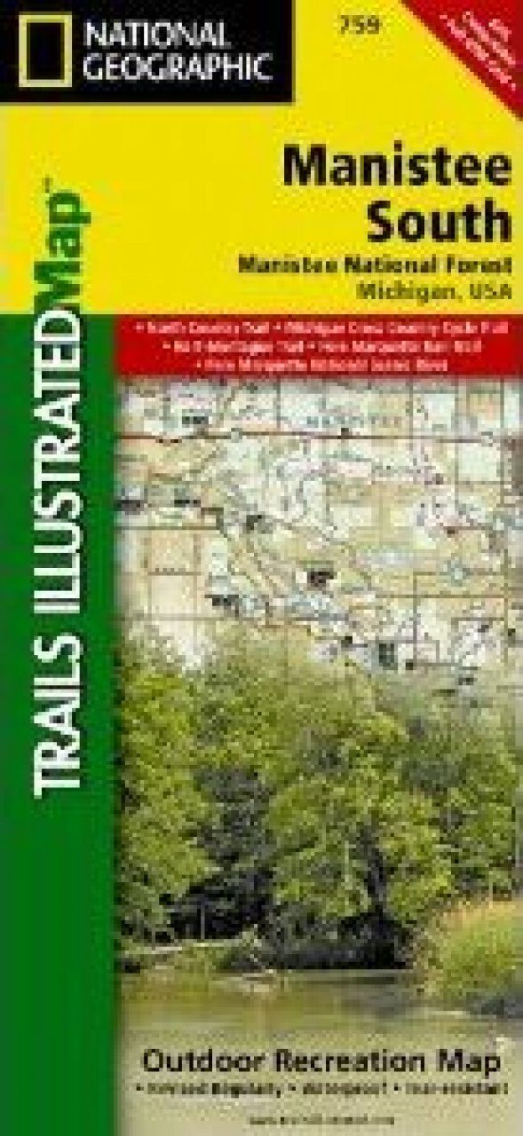 Michigan Map For Manistee National Forest South Trails Illustrated 202130