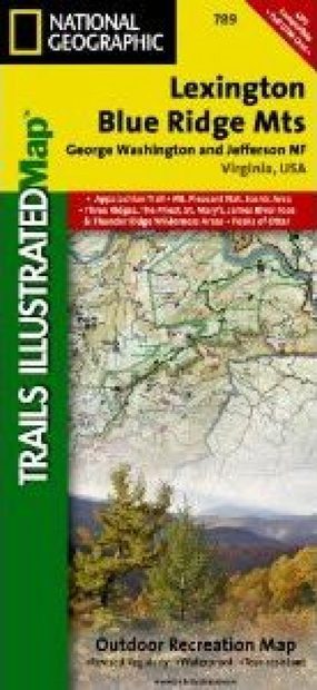 Virginia: Map for Lexington/Blue Ridge, G.W. & Jefferson National Forests