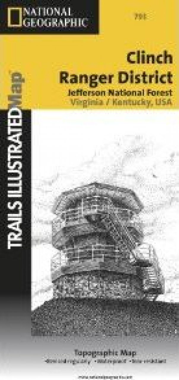 Virginia Map for Clinch Ranger District, Jefferson National Forest