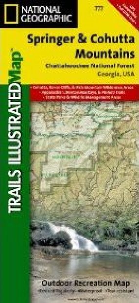 Georgia: Map for Springer & Cohutta Mountains, Chattahoochee National Forest