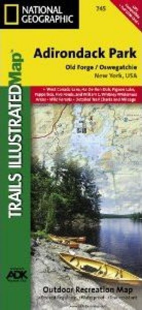 New York: Map for Adirondack Park Old Forge Oswegatchie