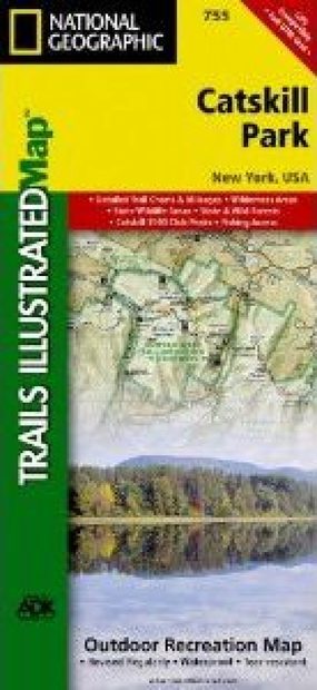 New York: Map for Catskill Park