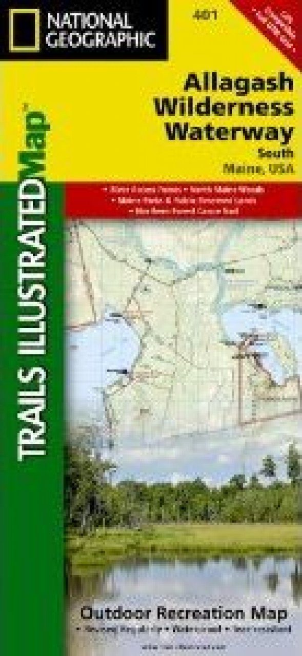 Maine Map For Allagash Wilderness Waterway South Trails Illustrated 202177