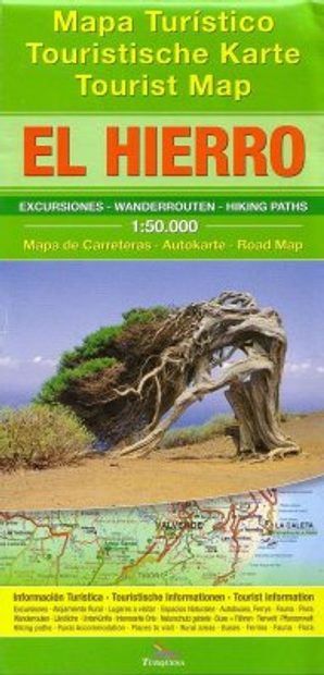 El Hierro: Tourist Map - Hiking Paths - Road Map - Tourist Information [English / German / Spanish]