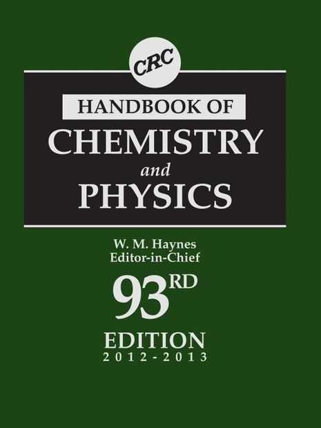 CRC Handbook of Chemistry and Physics