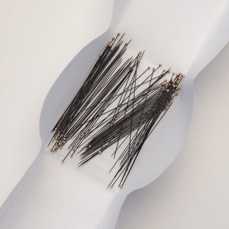 N° 6 insect pins BLACK ENAMELLED - EntomoAlex-gr