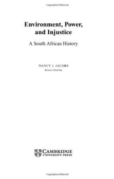 Environment, Power and Injustice