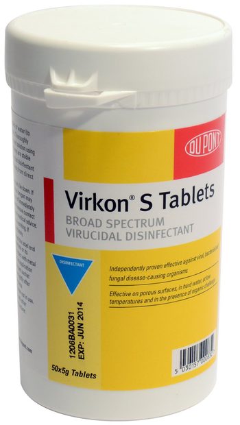 Virkon S Broad Spectrum Disinfectant Tablets - 50 x 5g