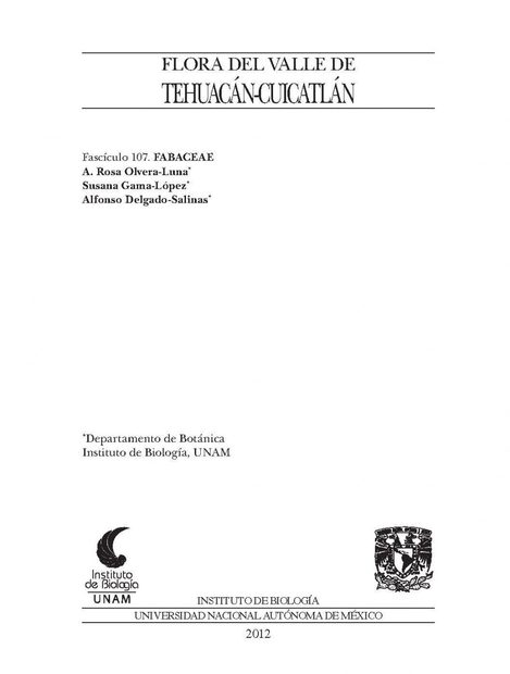 Flora del Valle de Tehuacán-Cuicatlán, Volume 107: Fabaceae Tribu Aeschynomeneae