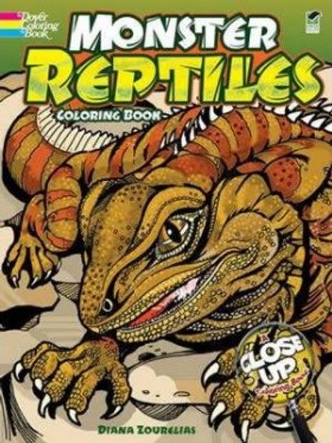 Monster Reptiles Coloring Book