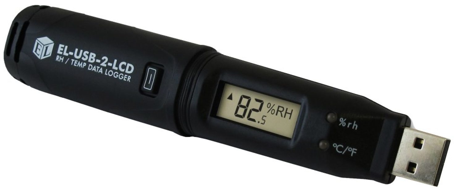 Easylog USB Temperature and Humidity Logger with LCD Screen