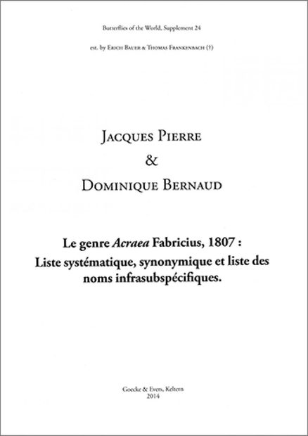 Butterflies of the World, Supplement 24 [French]