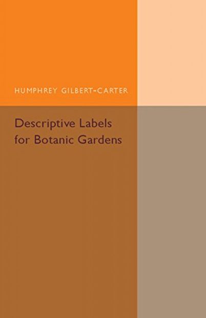 Descriptive Labels for Botanic Gardens