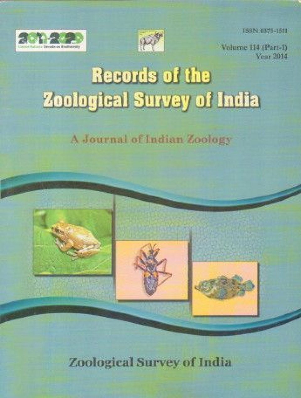 Records of the Zoological Survey of India A Journal of Indian Zoology
