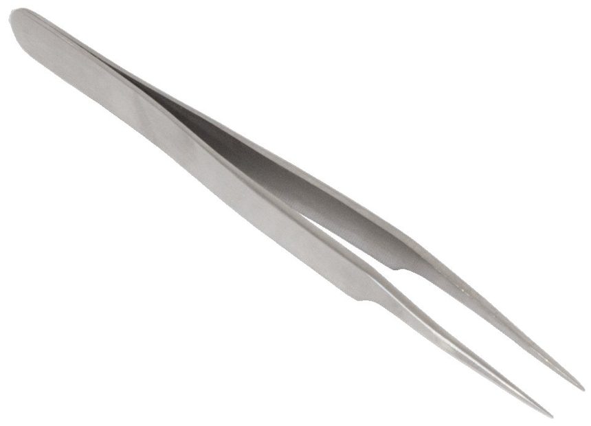 Super Fine Pointed Forceps with Angled Head