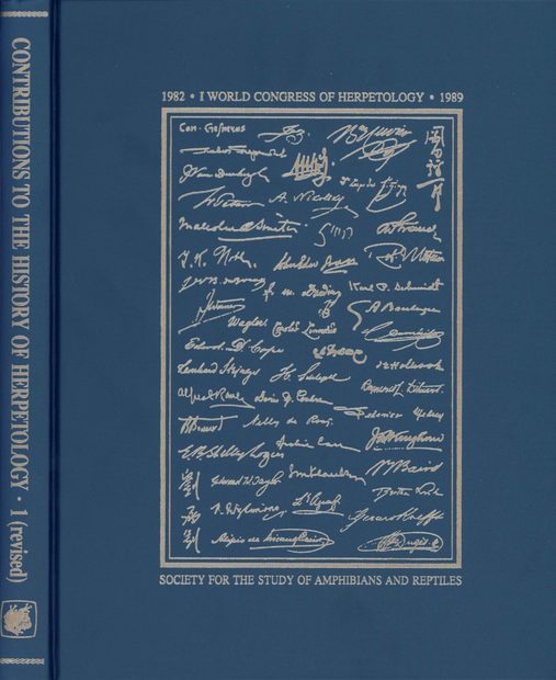 Contributions to the History of Herpetology, Volume 1